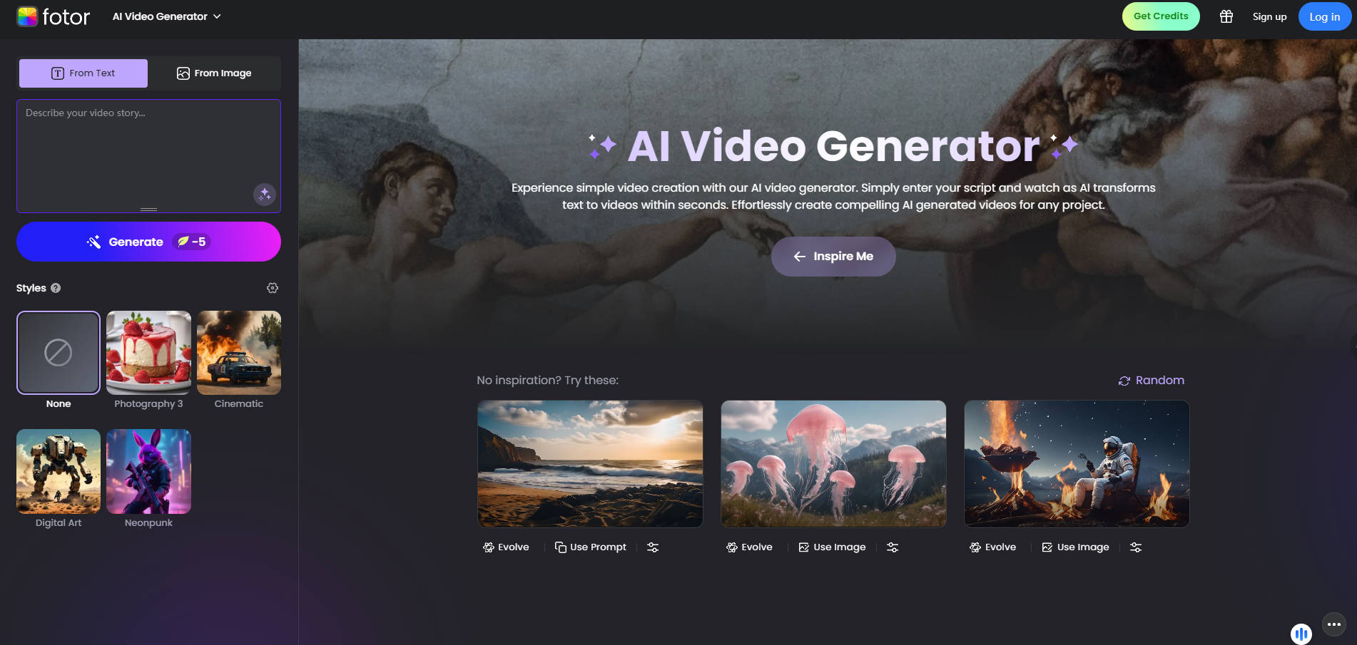 Fotor AI Video Generator gallery image