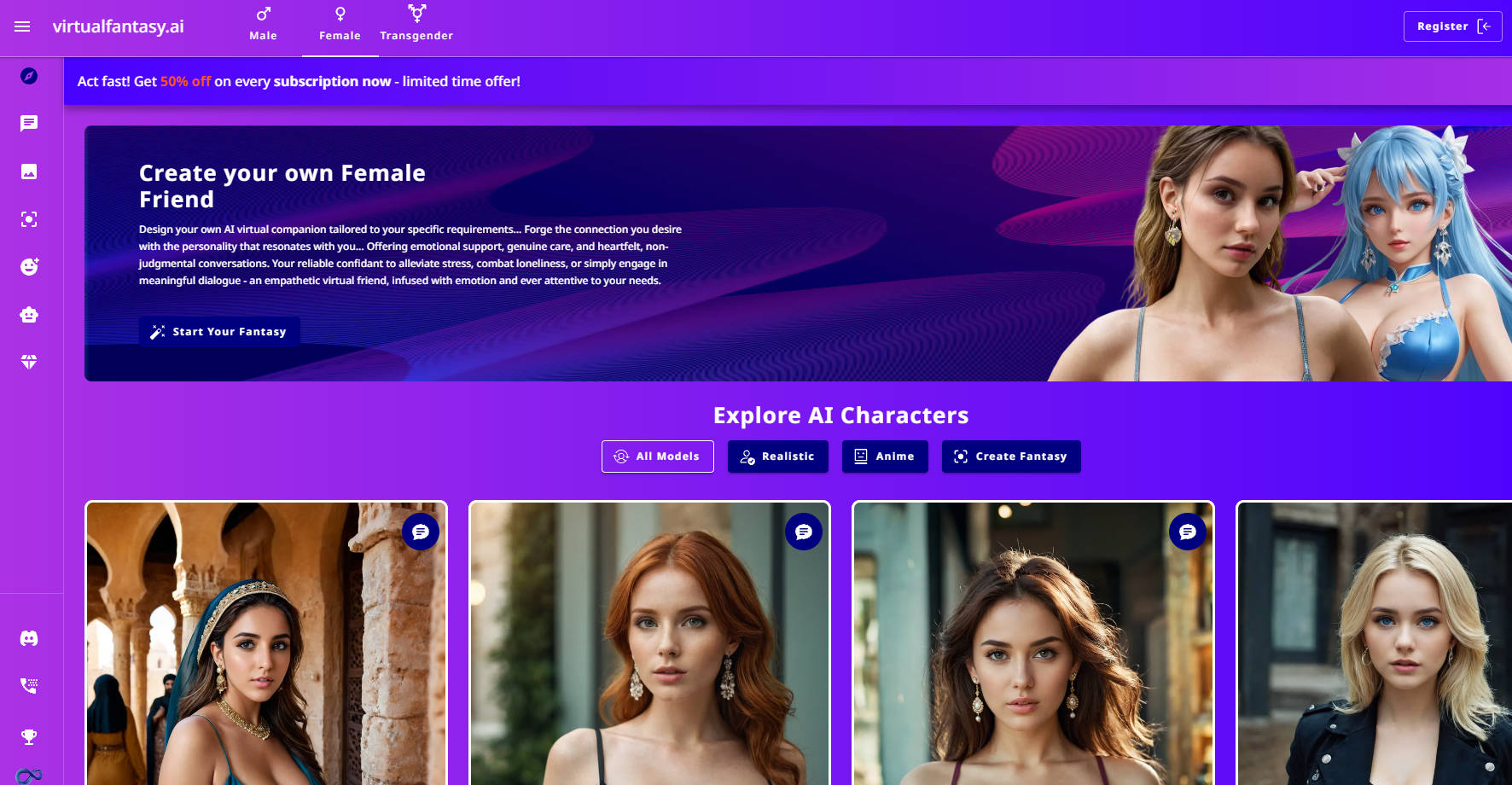 Virtual Fantasy AI gallery image