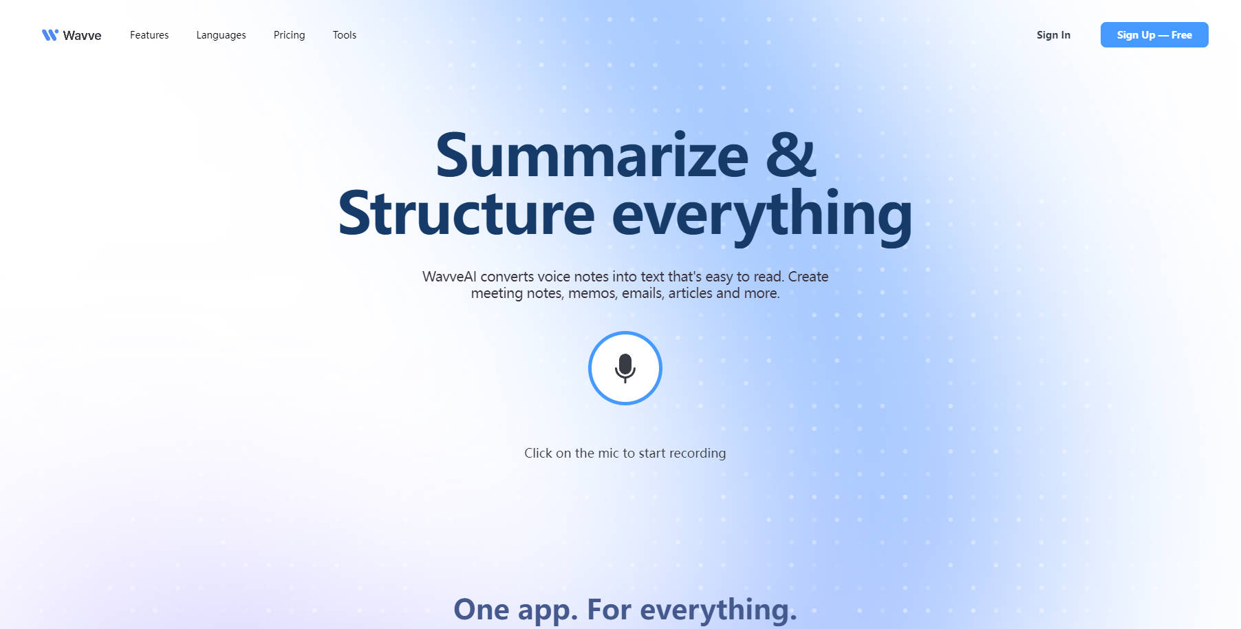 Wavve AI gallery image