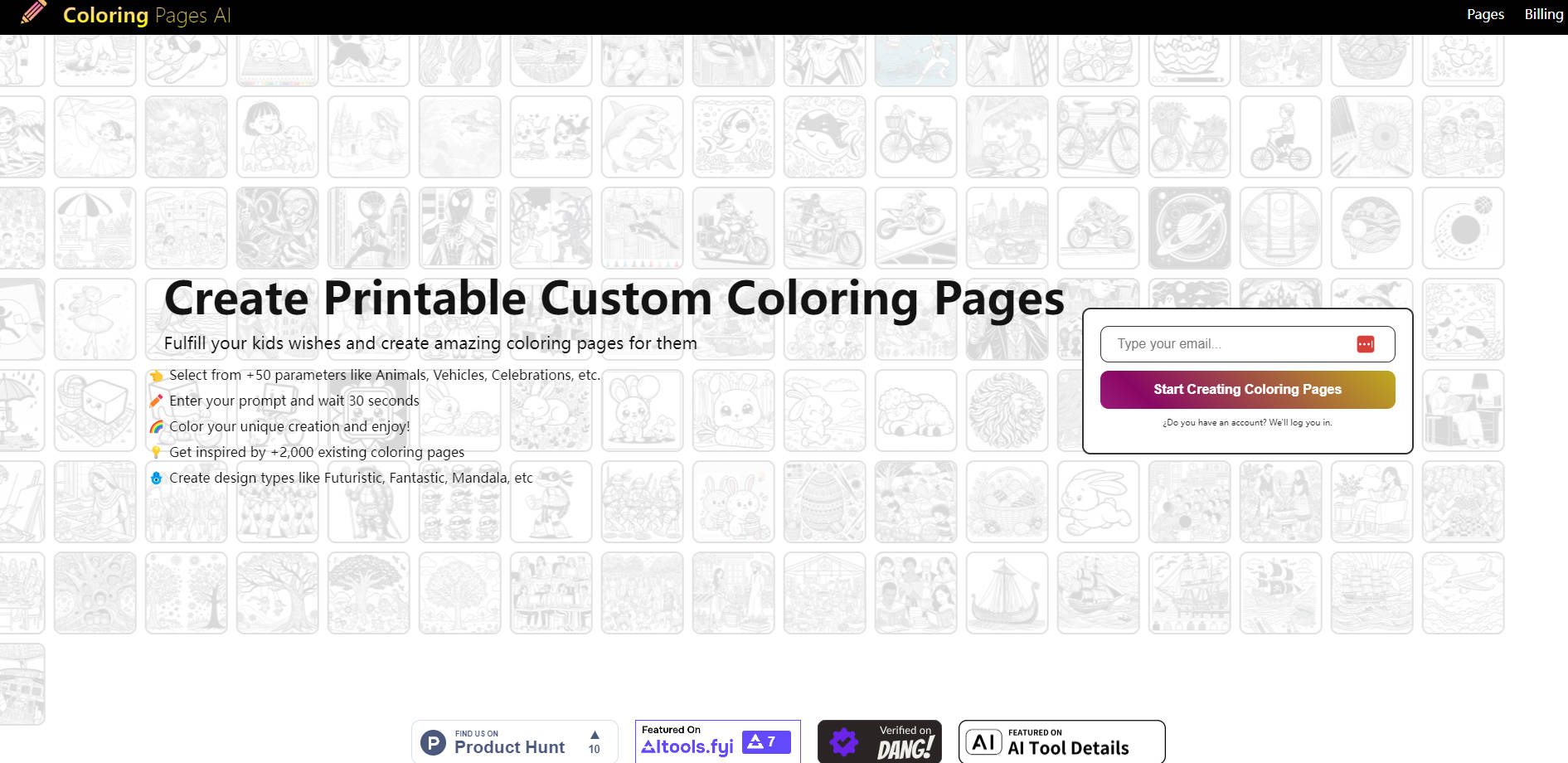 Coloring Pages AI gallery image