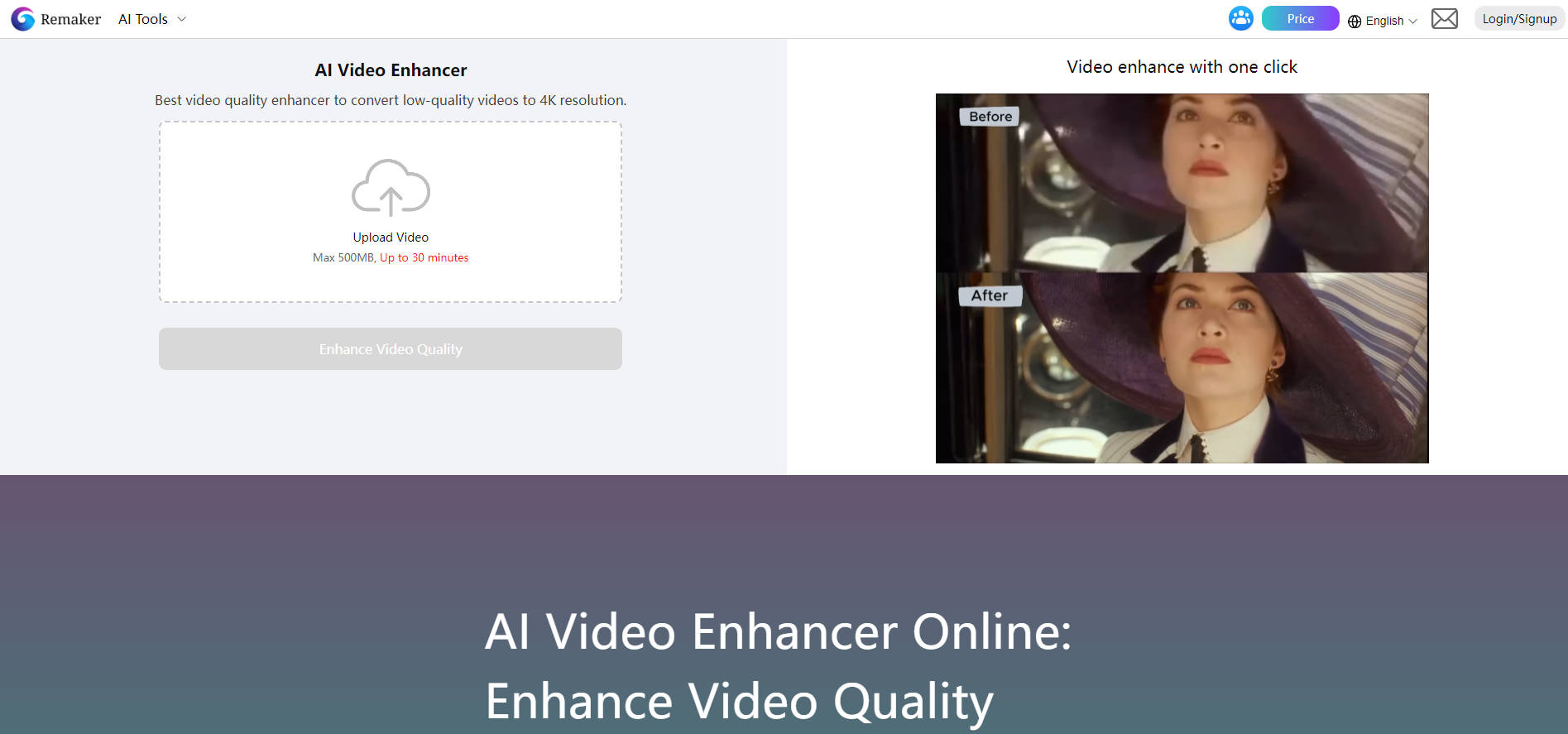 Remaker AI Video Enhancer gallery image