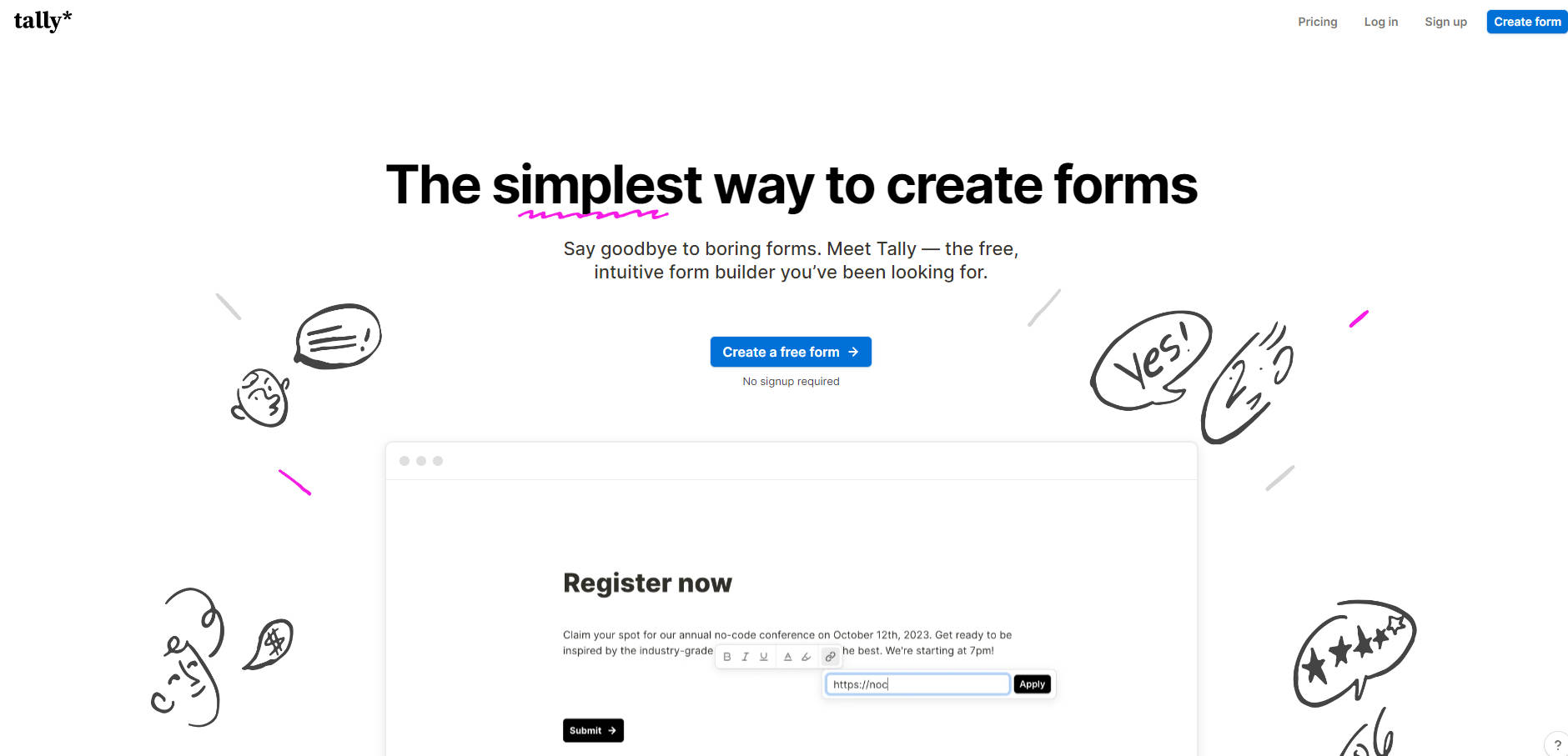 Tally.so gallery image