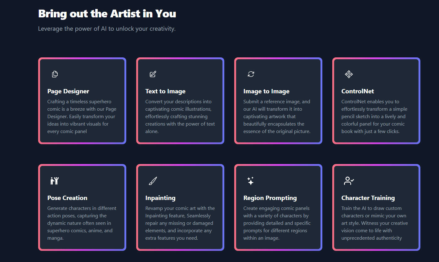 ComicsMaker.ai gallery image