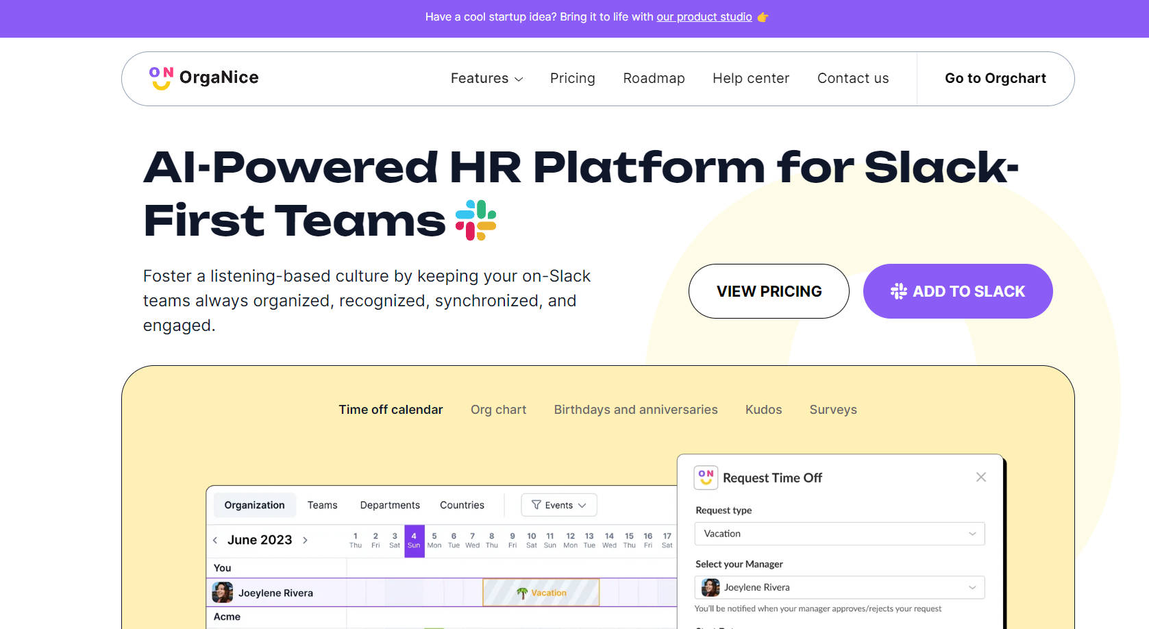 OrgaNice gallery image