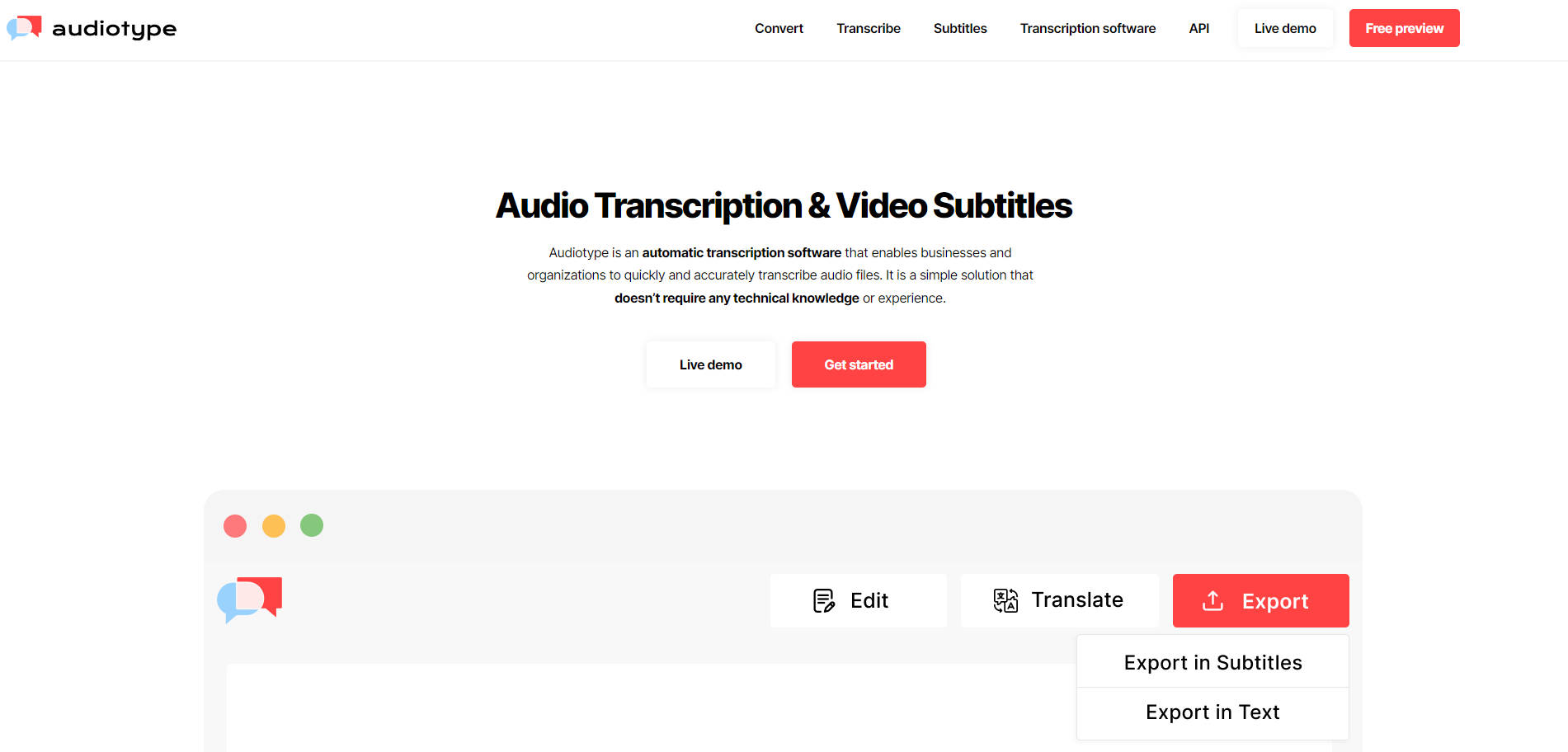 Audiotype gallery image