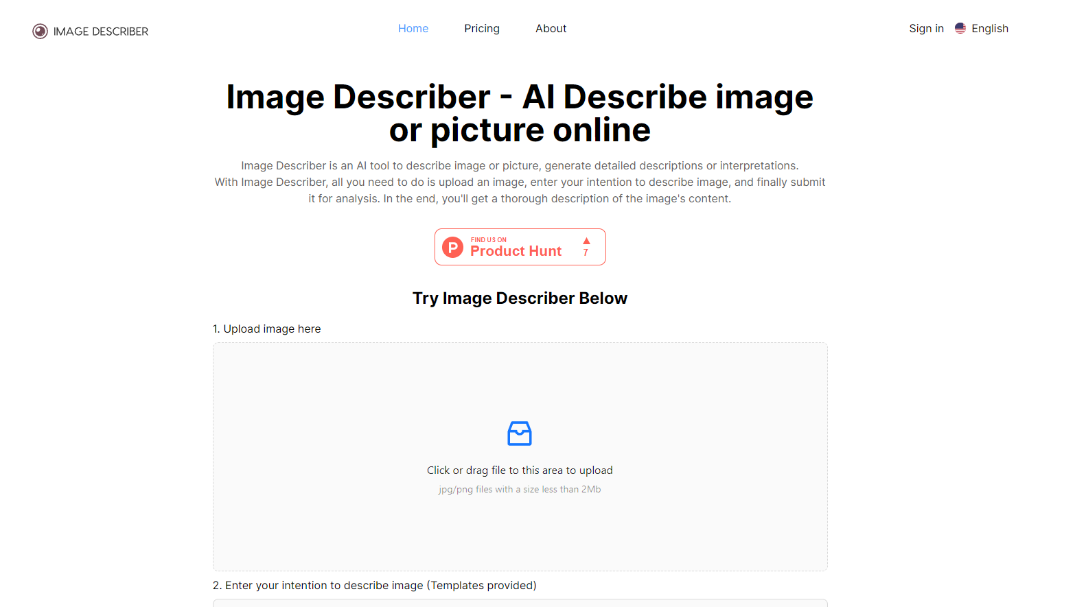 Image Describer gallery image