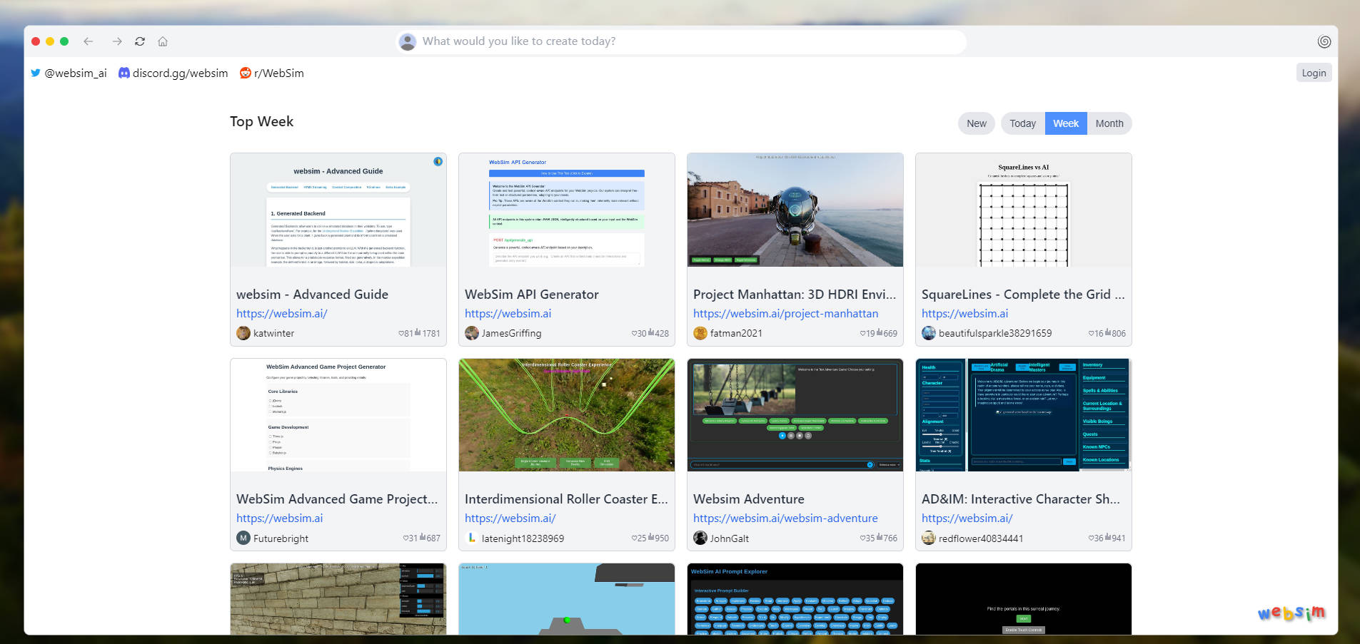Websim.ai gallery image