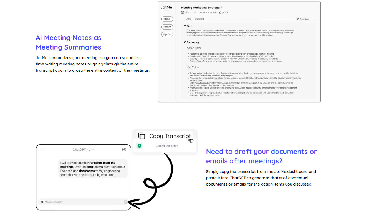 JotMe for Google Meet gallery image