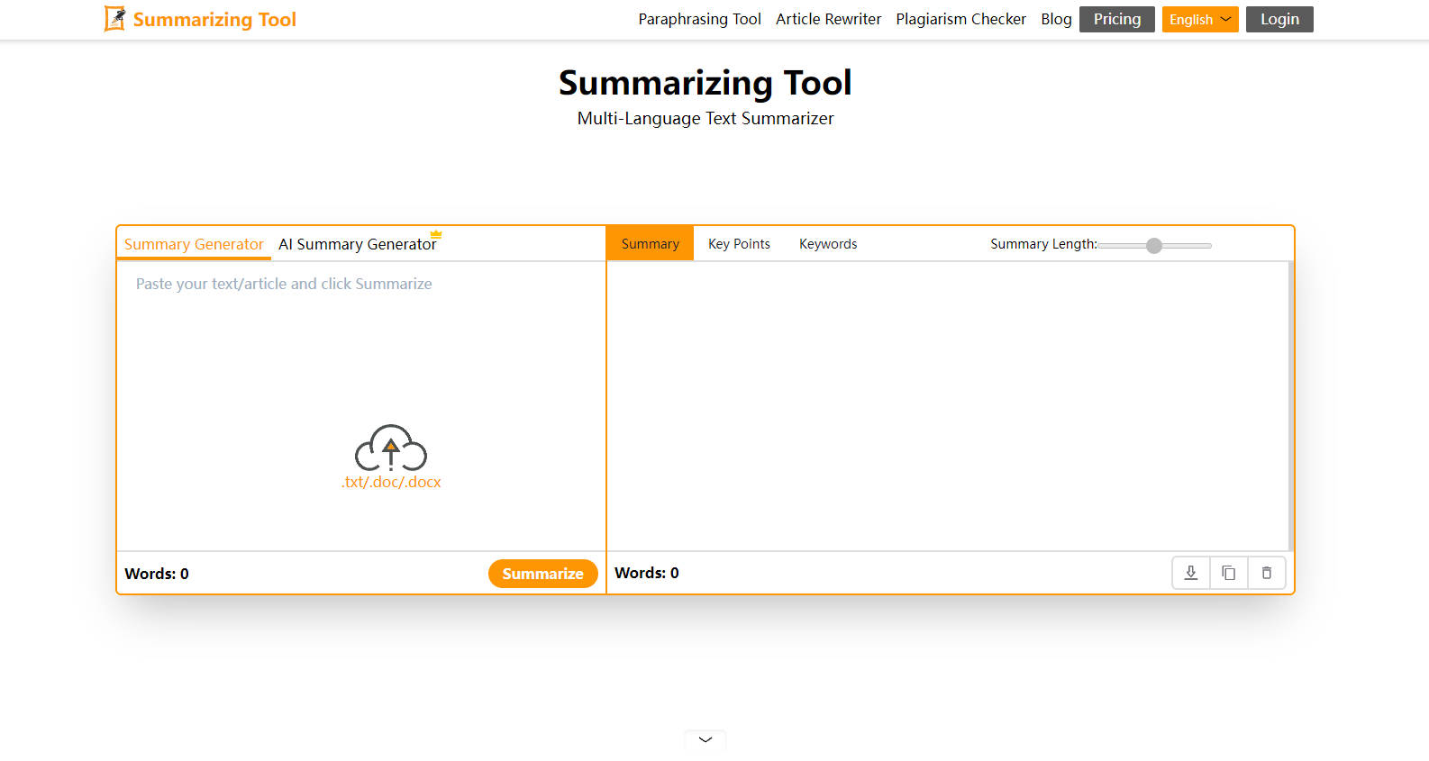 Summarizingtool.io gallery image