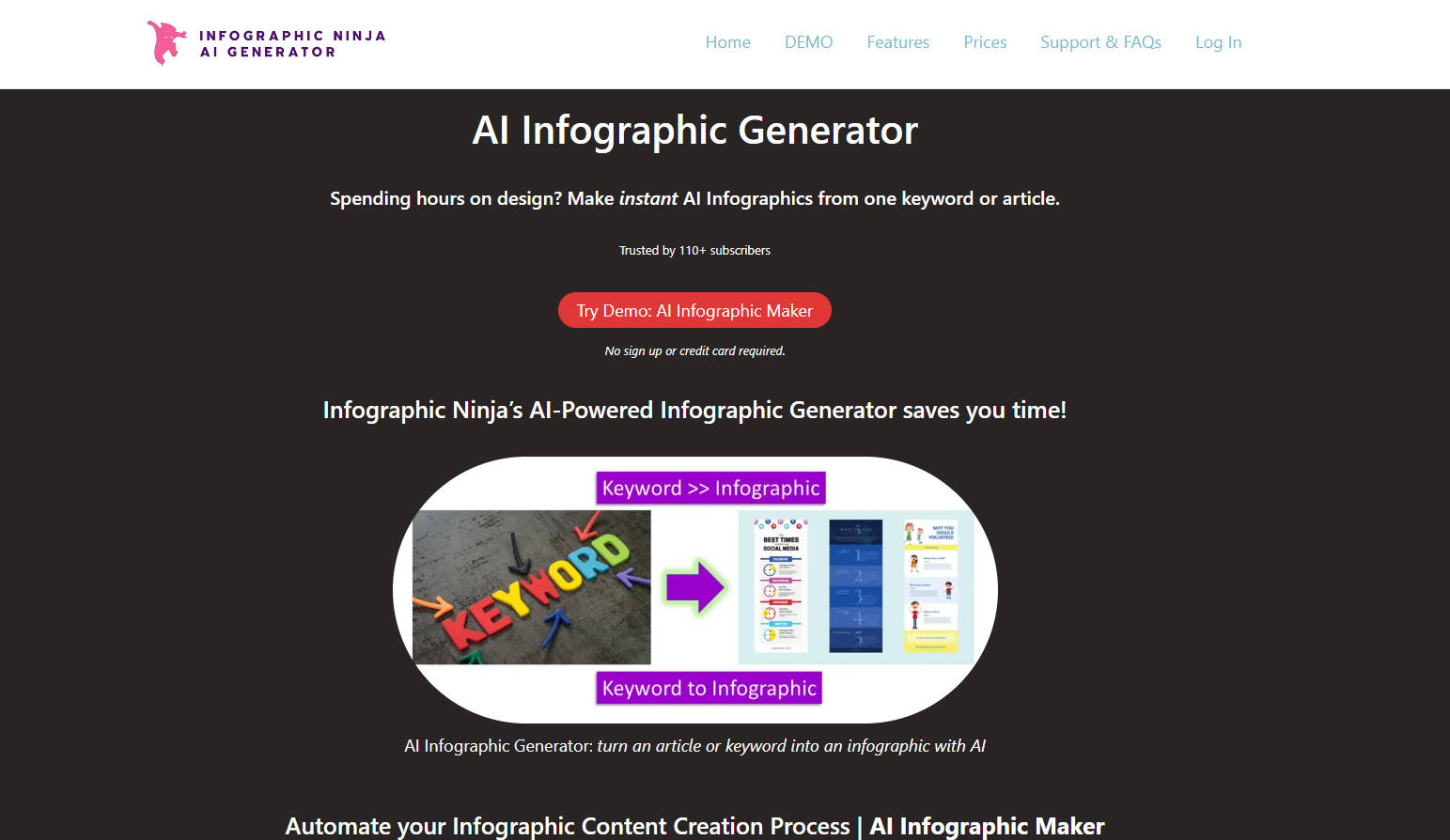 Infographic Ninja Ai gallery image