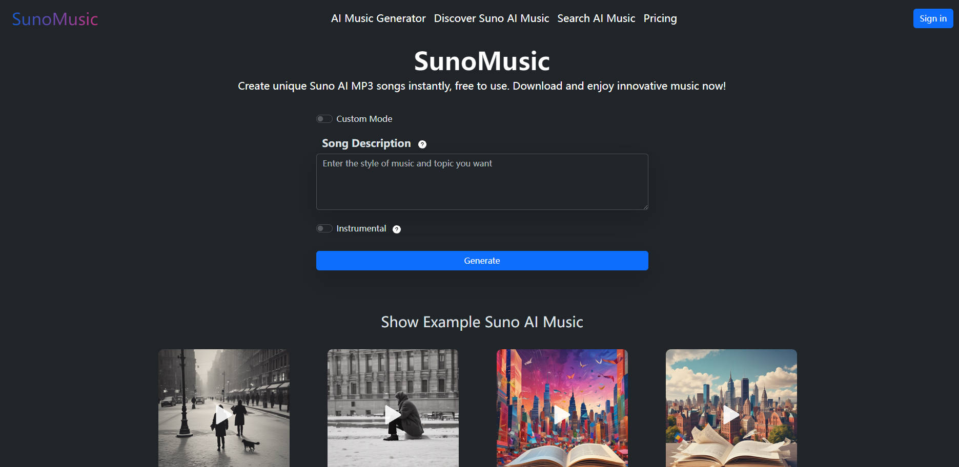 SunoMusic gallery image