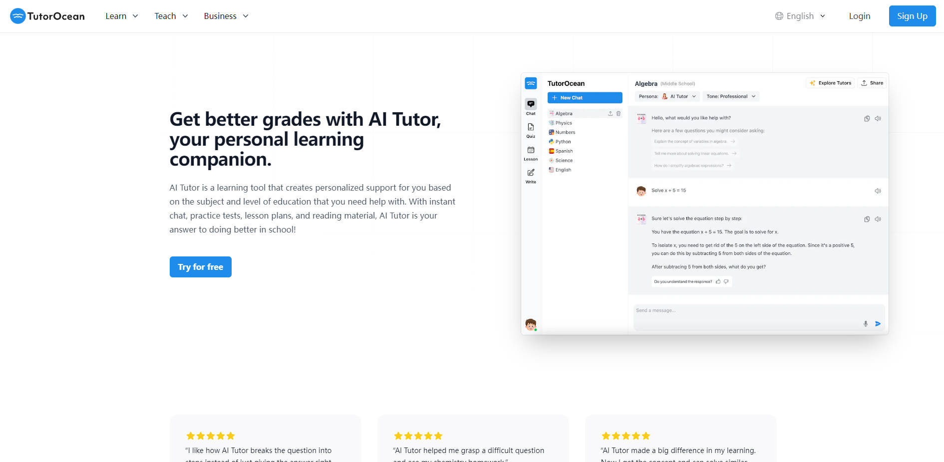 Tutorocean ai gallery image