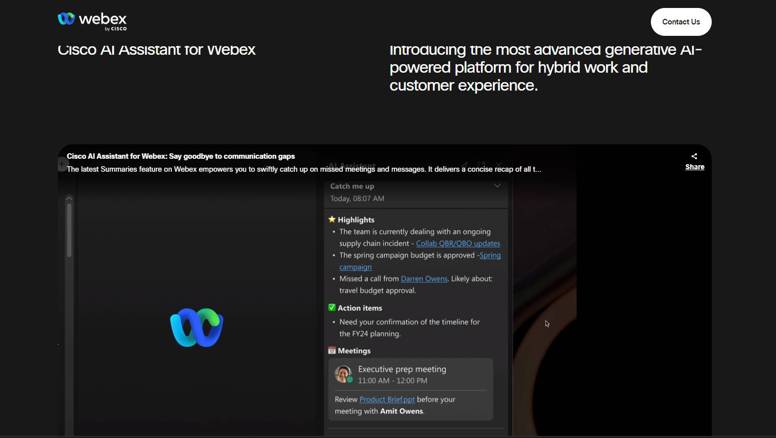 Webex AI gallery image