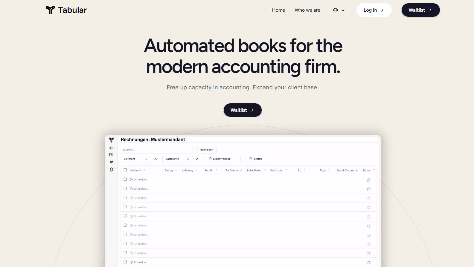 Tabular gallery image