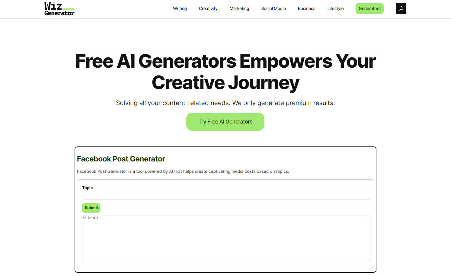 WizGenerator gallery image