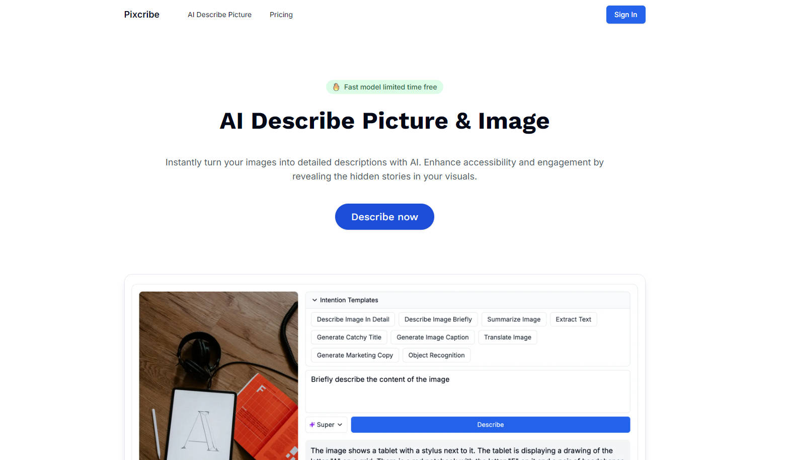 Pixcribe gallery image
