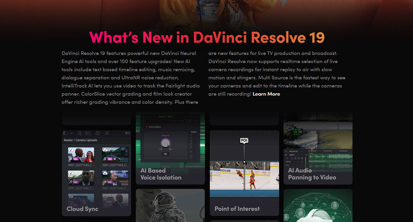 DaVinci Resolve gallery image