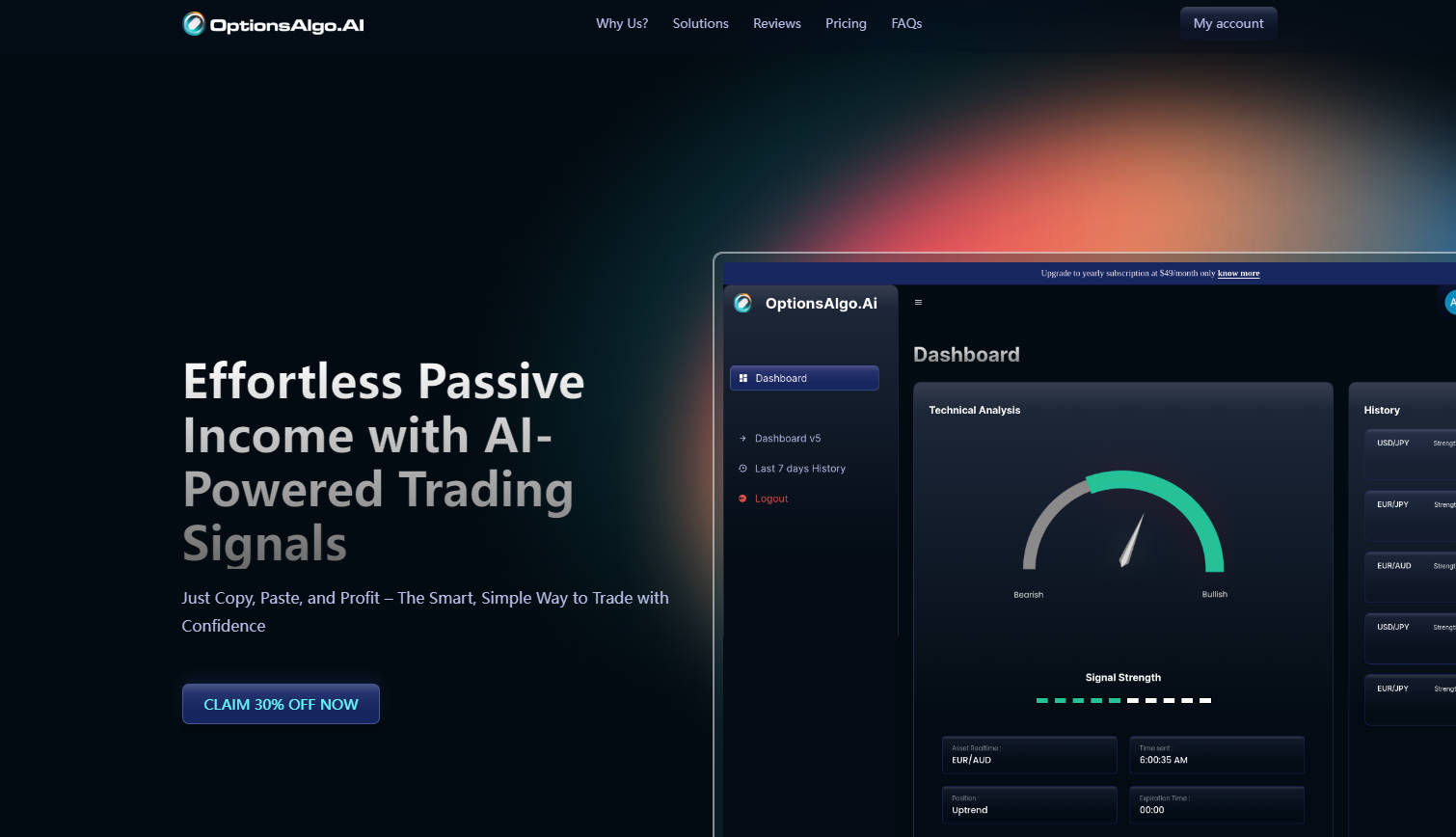 OptionsAlgo AI gallery image