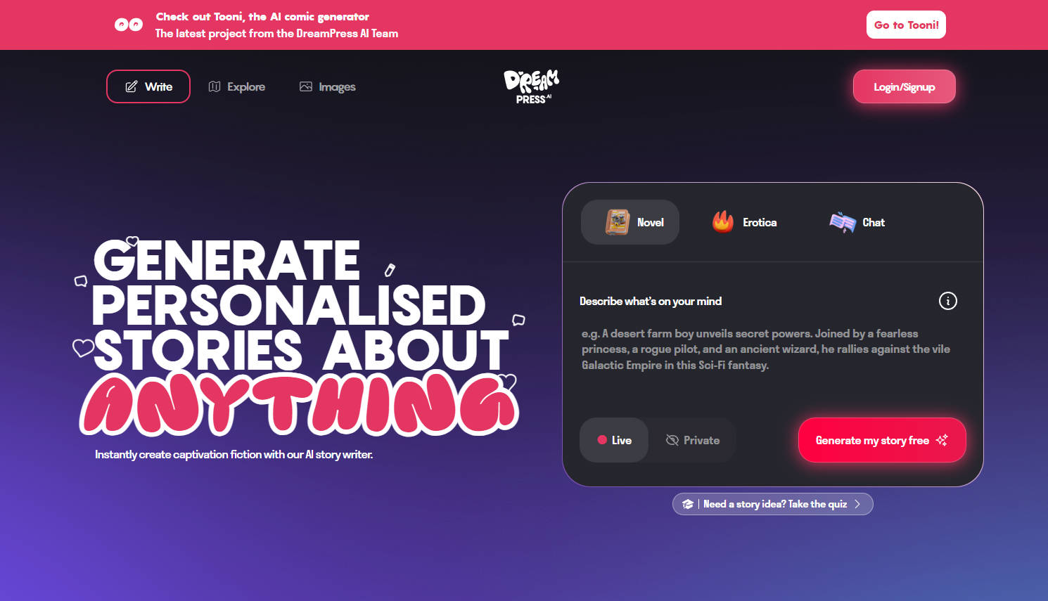 DreamPress gallery image