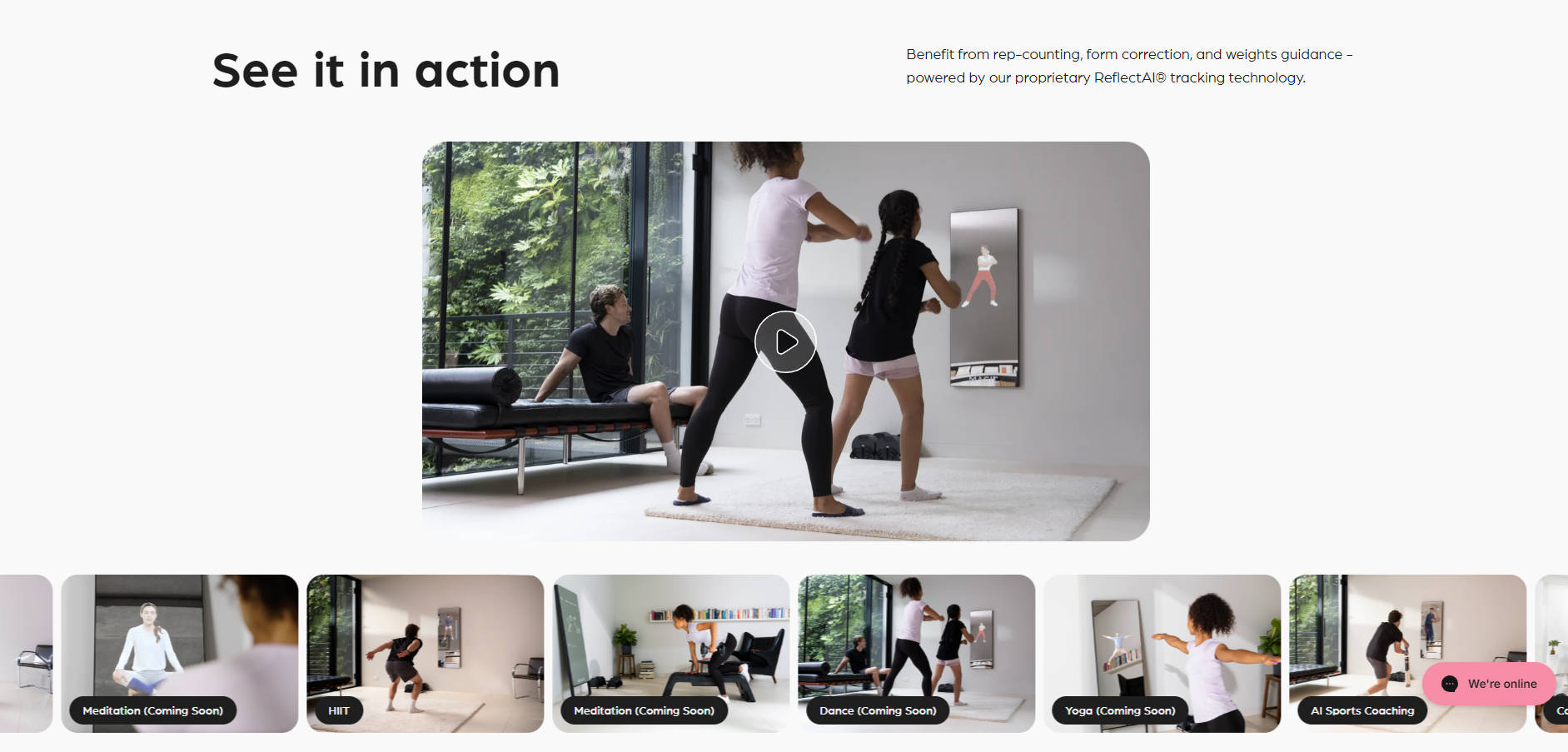 MAGIC AI Fitness Mirror gallery image