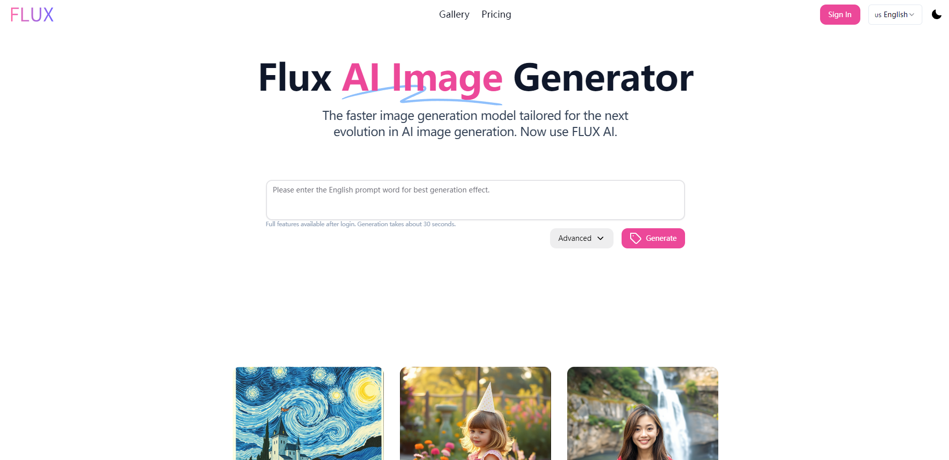 Flux AI Online gallery image