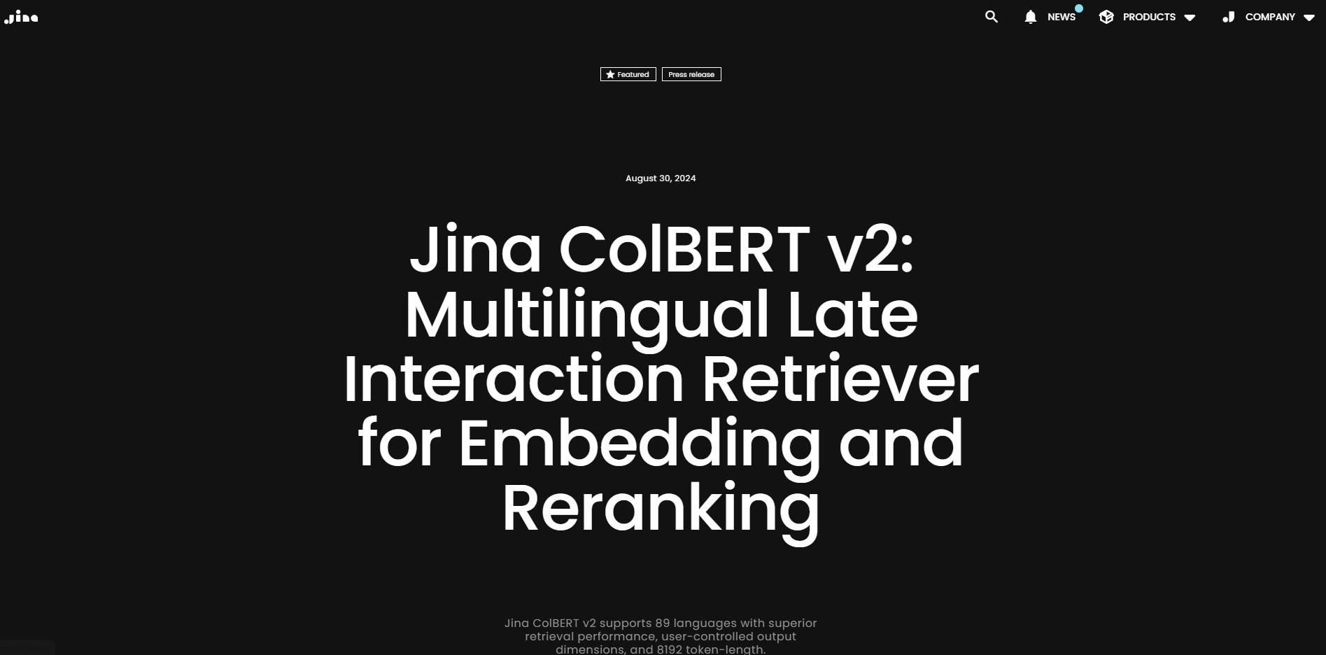 Jina ColBERT v2 gallery image