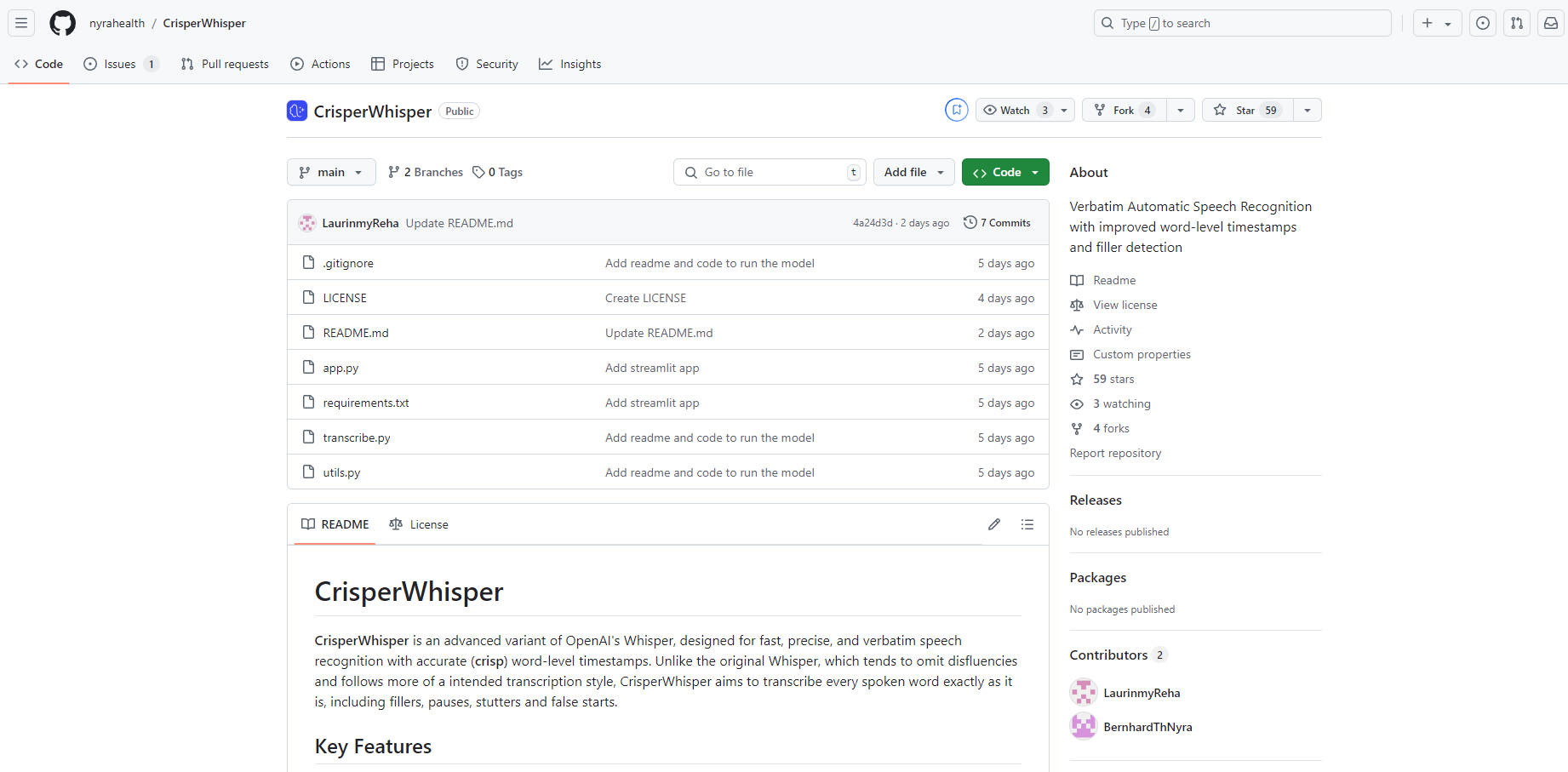 CrisperWhisper gallery image