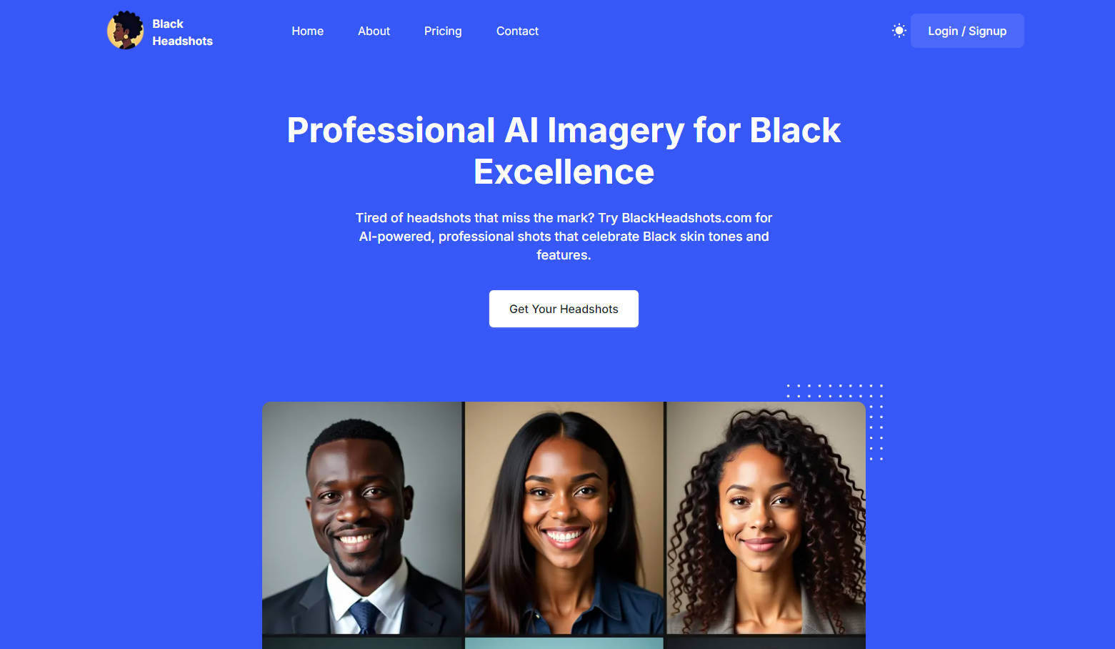 Black Headshots AI gallery image