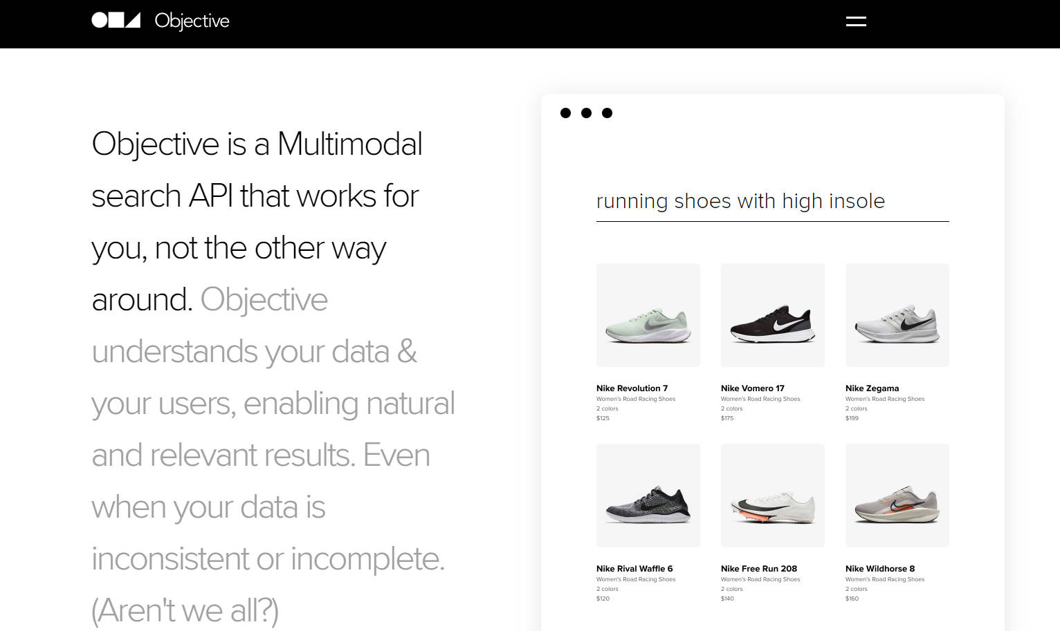 Objective Search API gallery image