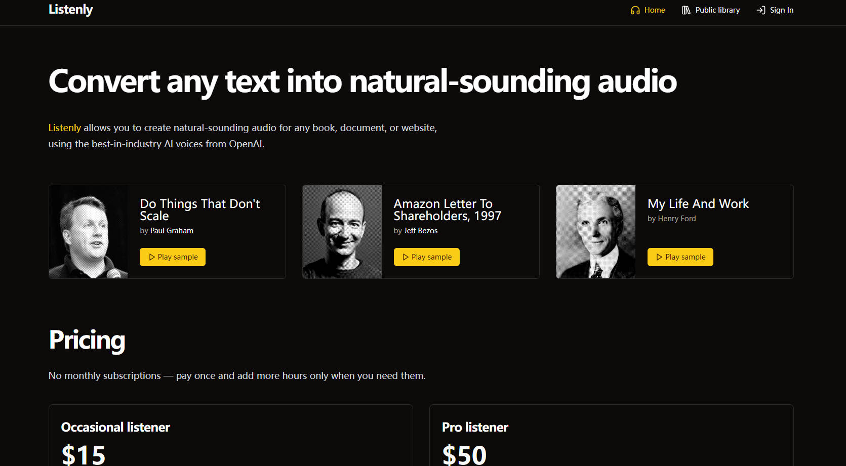 Listenly gallery image