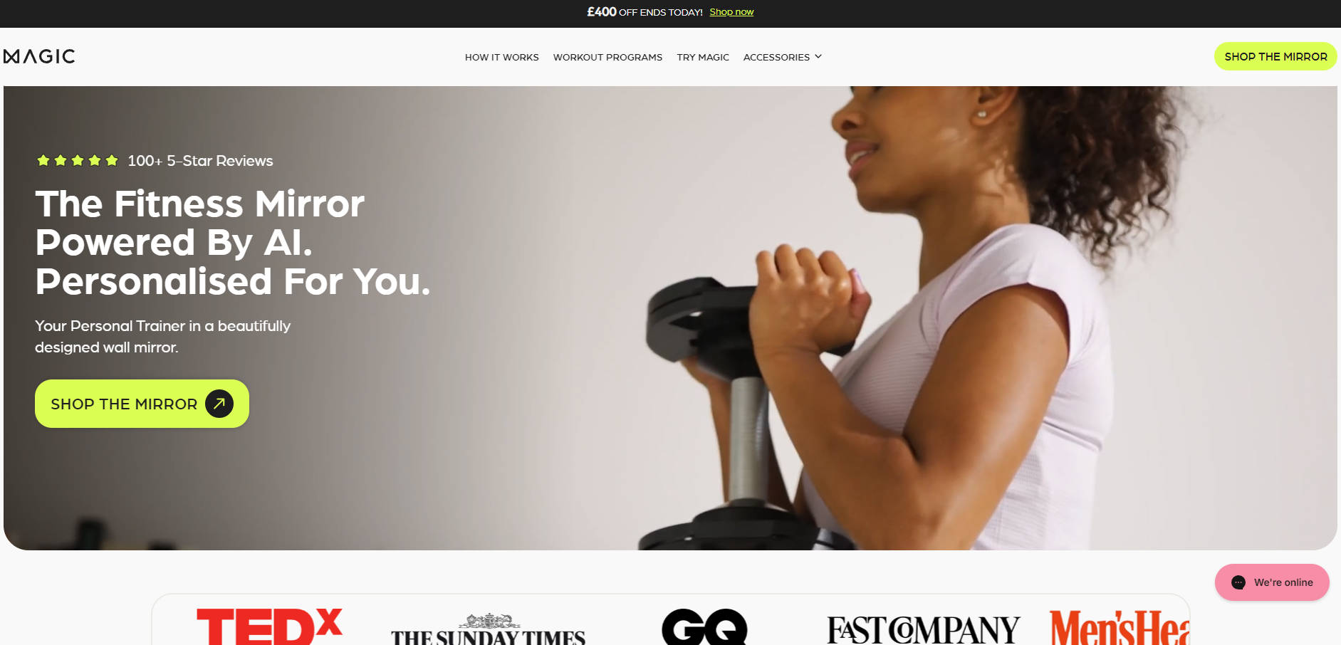 MAGIC AI Fitness Mirror gallery image