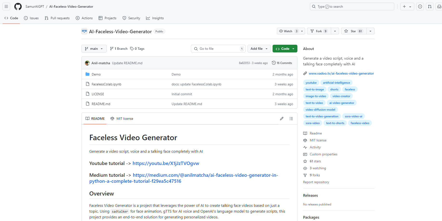 AI Faceless Video Generator gallery image
