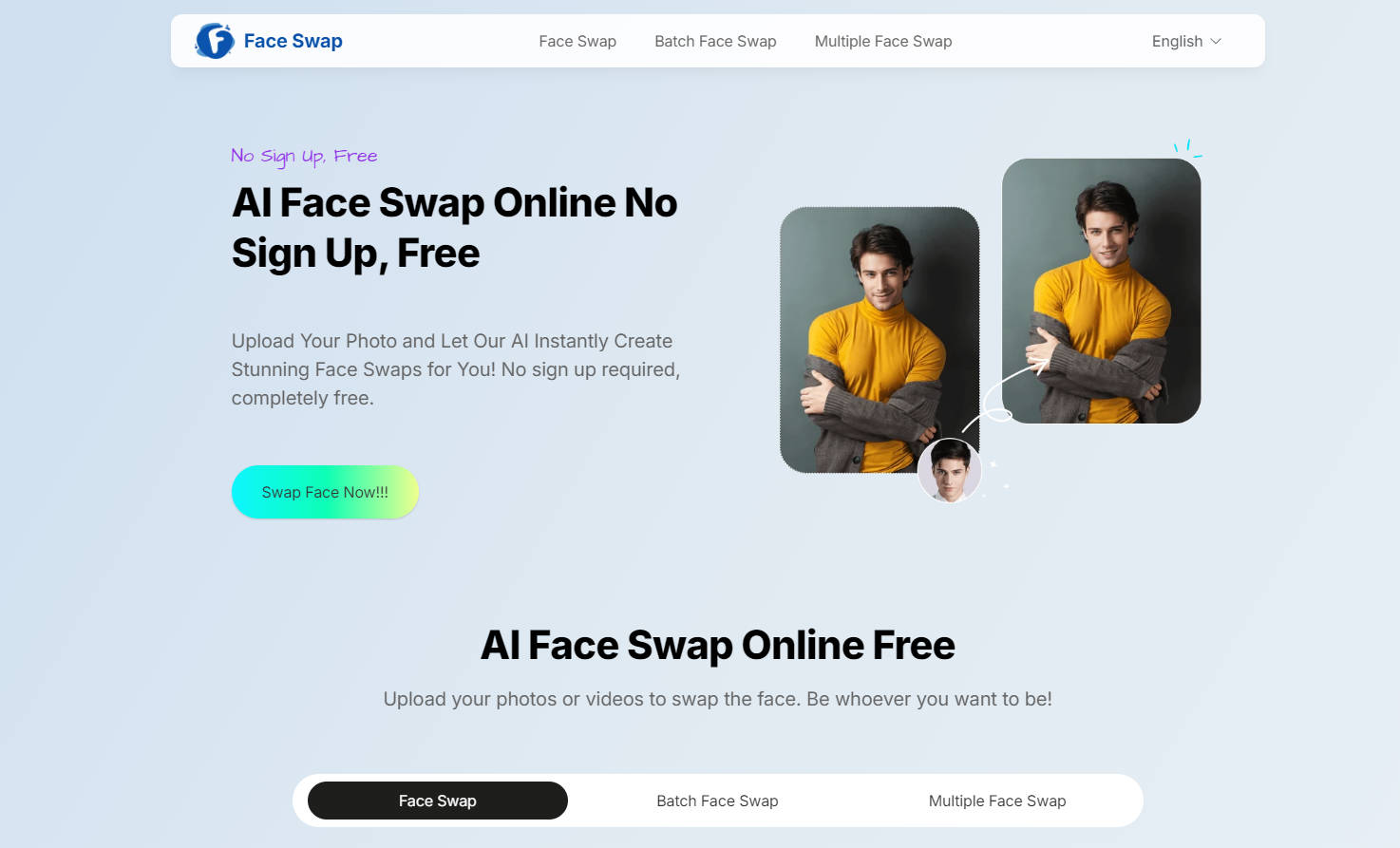 AI Face Swap Online gallery image