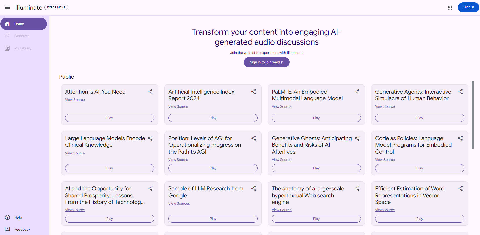 Google Illuminate gallery image