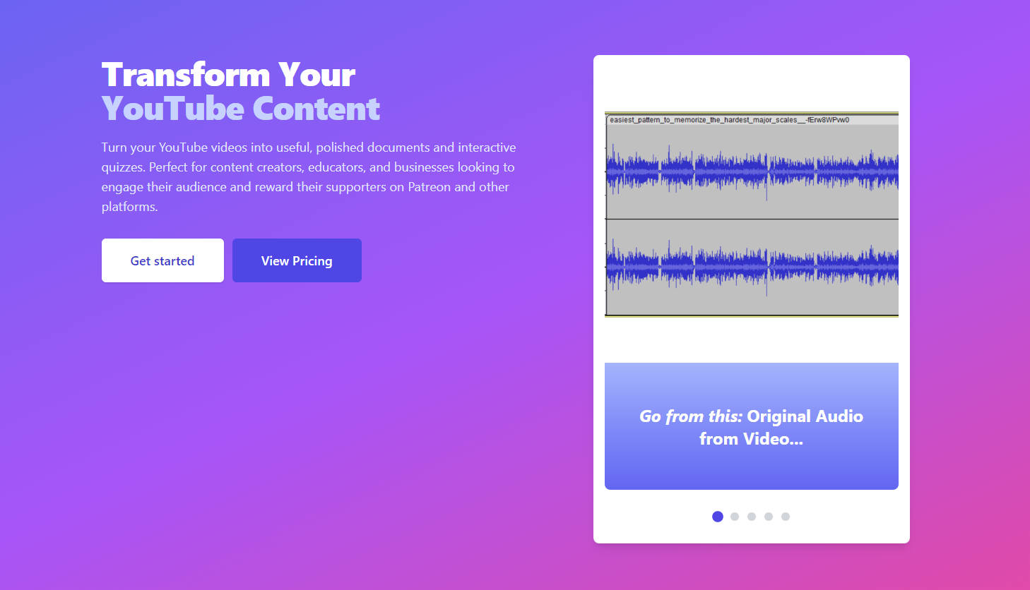 YouTube Transcript Optimizer gallery image