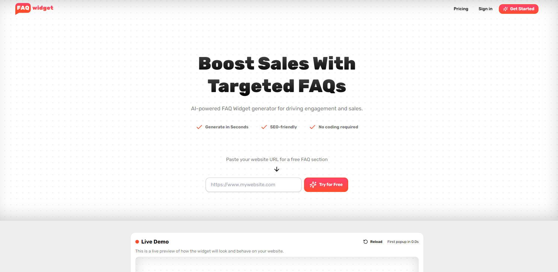 FAQWidget gallery image