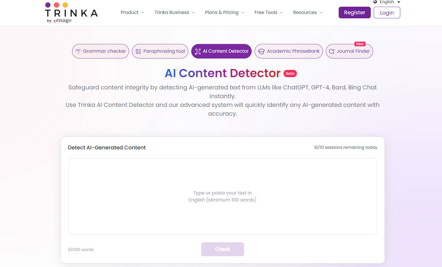 Trinka AI Content Detector gallery image