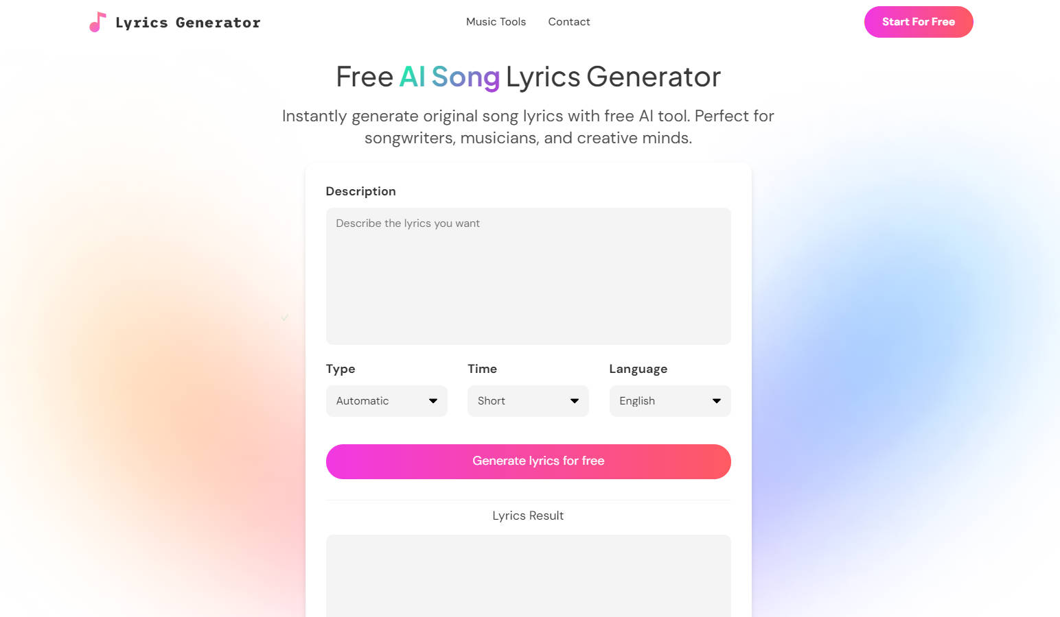 Lyrics Generator gallery image