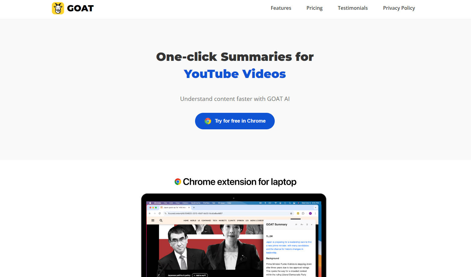 GOAT AI gallery image