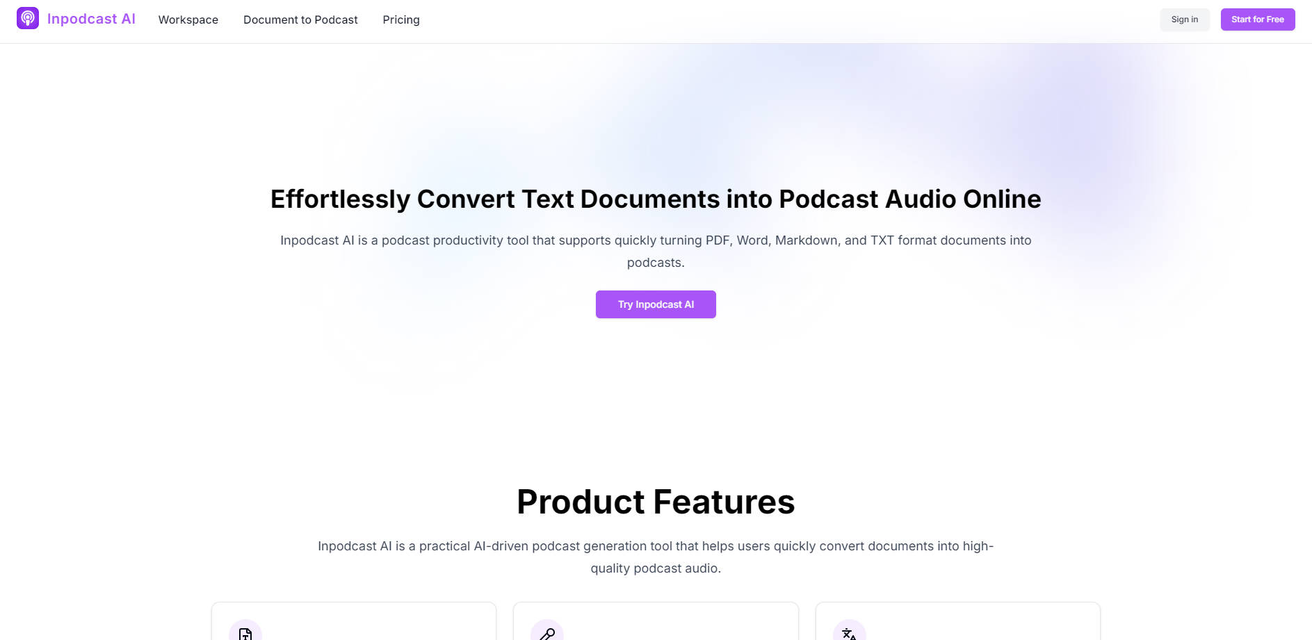 Inpodcast AI gallery image
