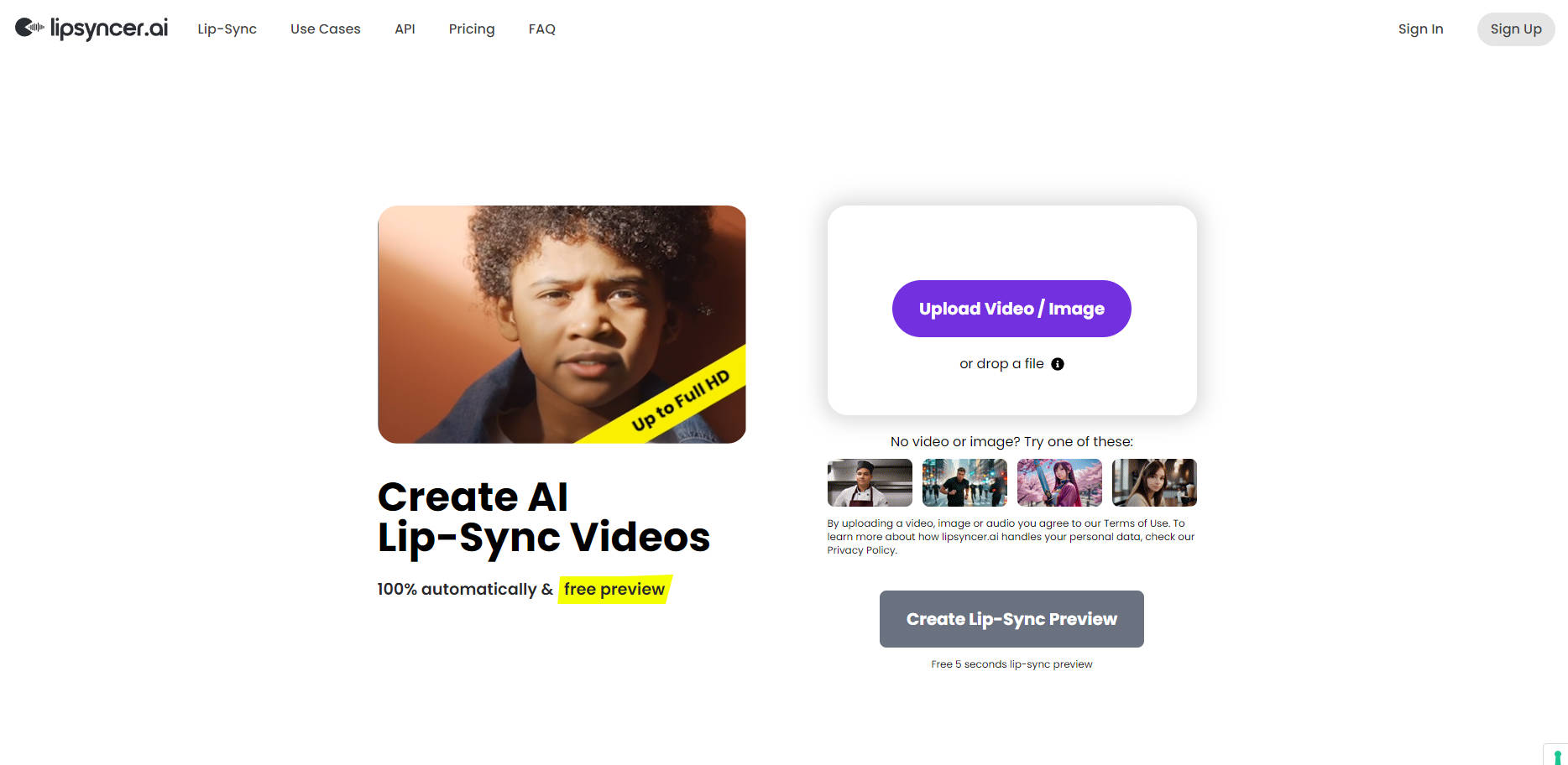 Lipsyncer AI gallery image