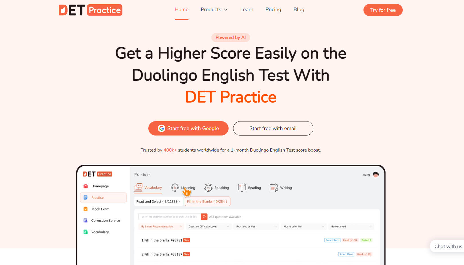 DET Practice gallery image