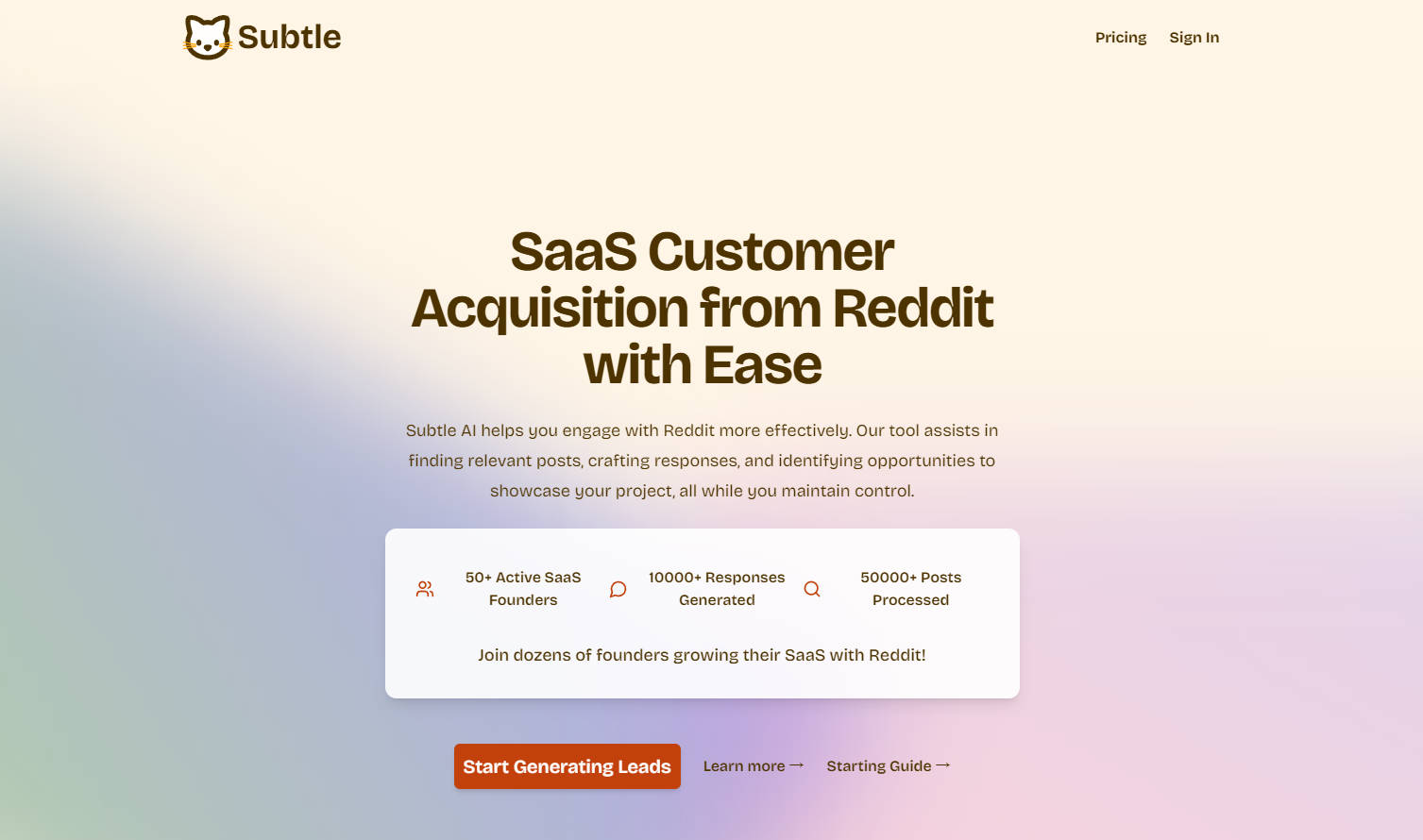 Subtle gallery image