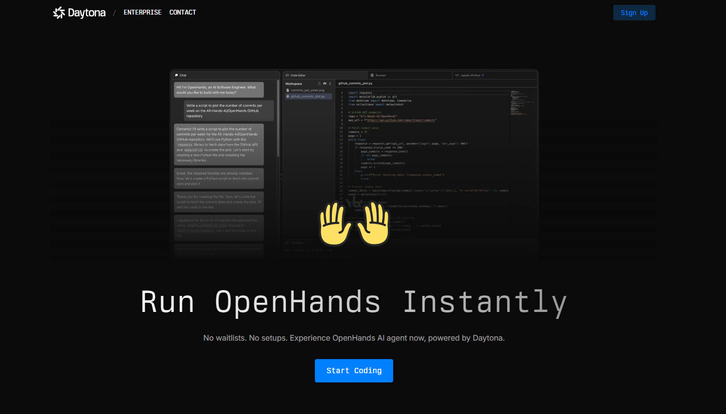 OpenHands Daytona gallery image