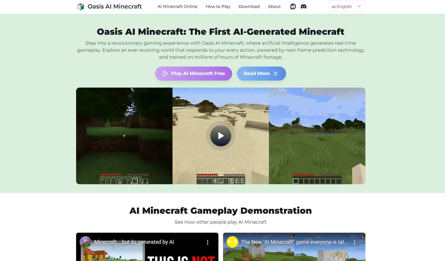 Oasis AI Minecraft gallery image
