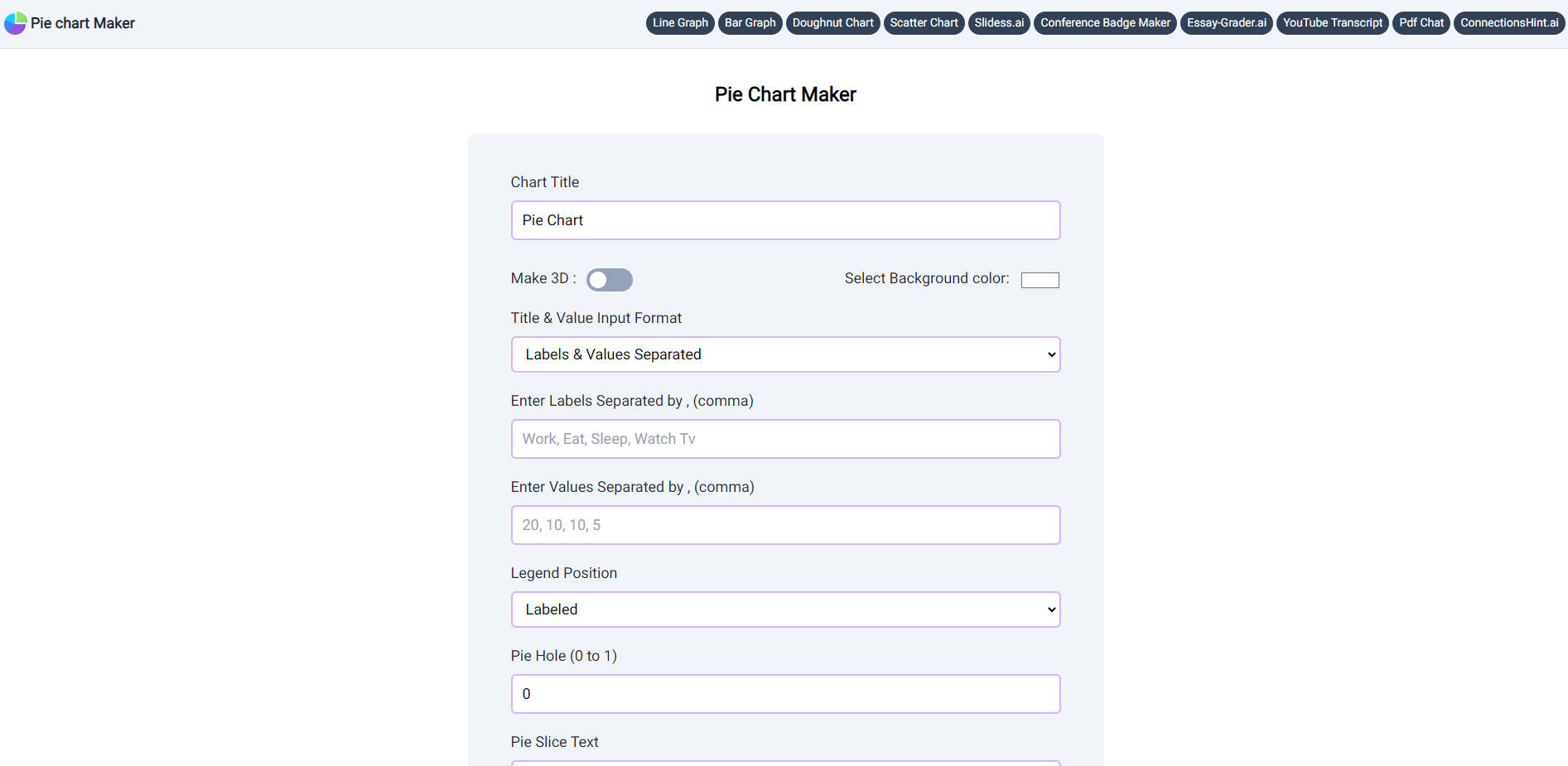 Pie Chart Maker gallery image