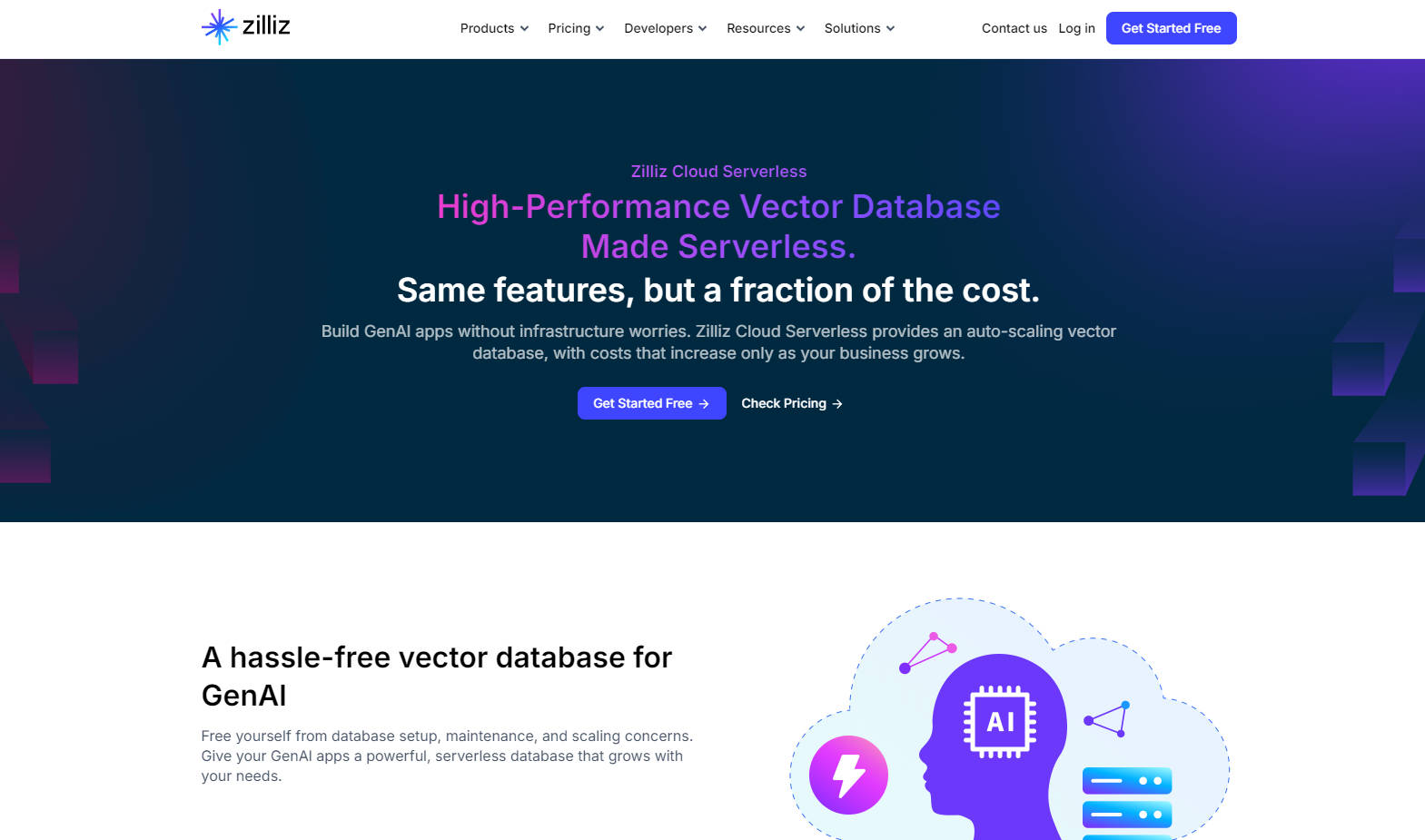 Zilliz Cloud Serverless gallery image