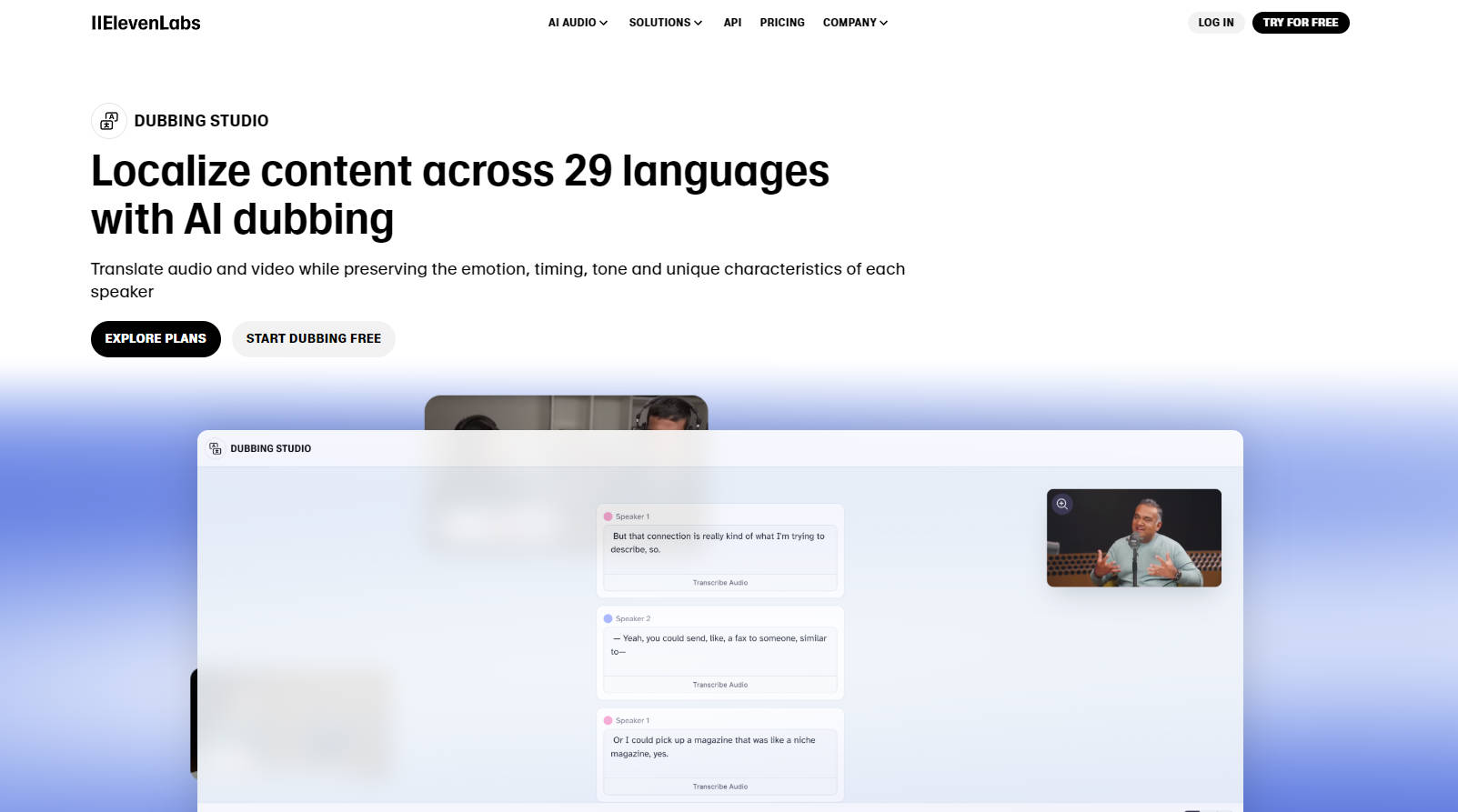 ElevenLabs AI Dubbing gallery image