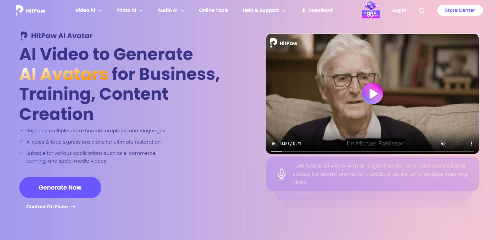 HitPaw AI Avatar gallery image