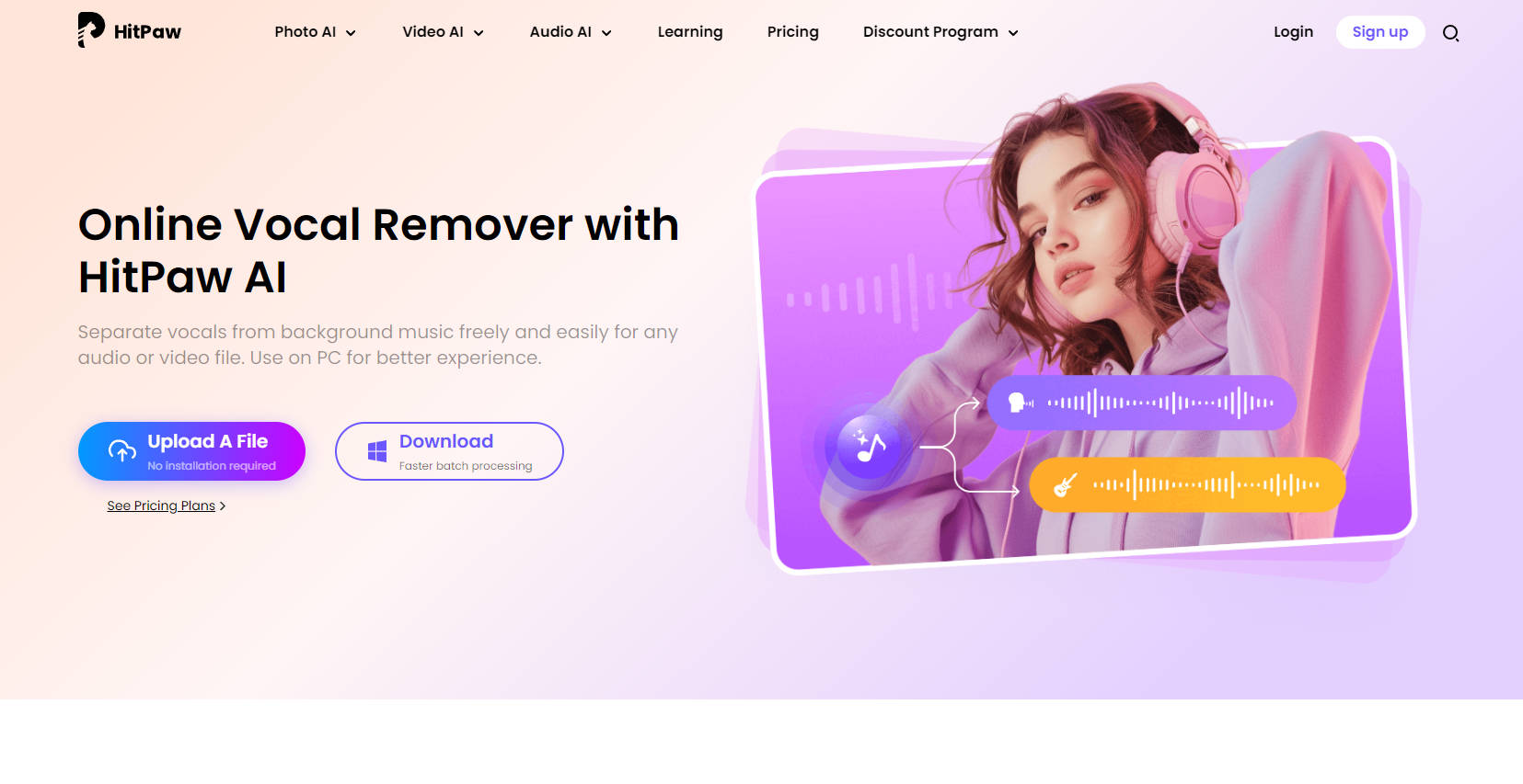 HitPaw AI Vocal Remover gallery image